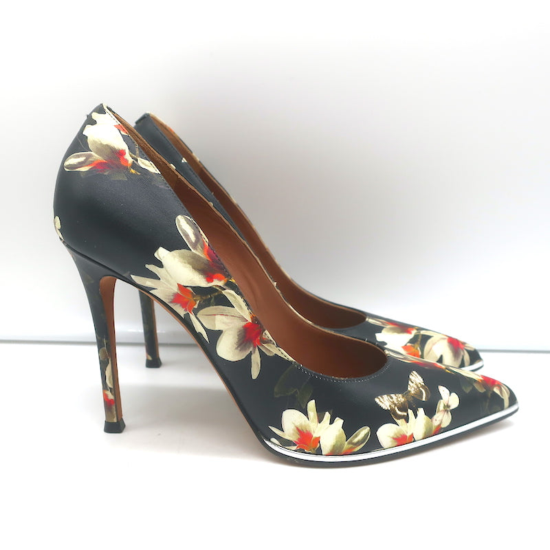 GIVENCHY｜PUMPS(HEELS) (BE3083E1T7 001) Givenchy Black Leather Studded Open Toe Pumps Size 37 | eBay
