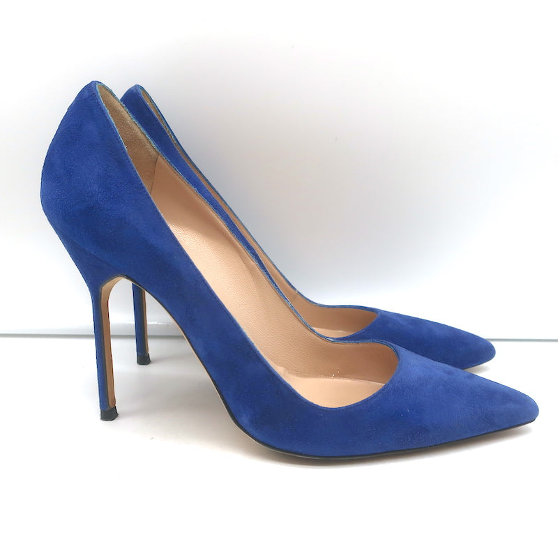 サンダル・ミュール Manolo Blahnik Hourani 105 Sandal Blue Manolo Blahnik Hourani 105 Sandals In Blue | ModeSens