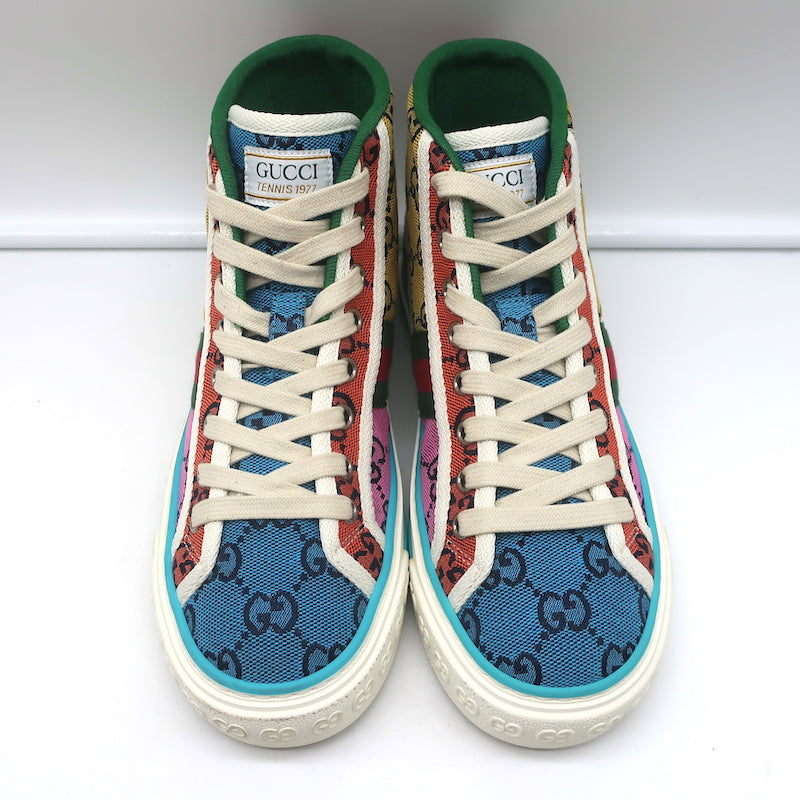 Men's GG Gucci Tennis 1977 trainer in Beige GG Canvas