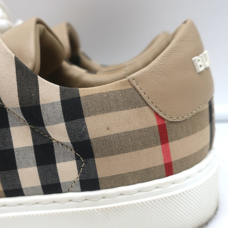 関税負担なし☆Burberry Vintage Check and Leather Sneakers 0BF99F63-FB51-41C1-A1E3-