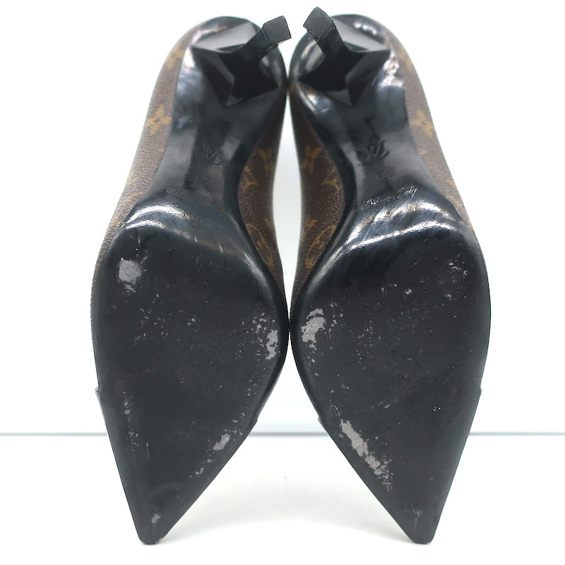 Louis Vuitton Fetish Cap Toe Pumps Brown Monogram Canvas