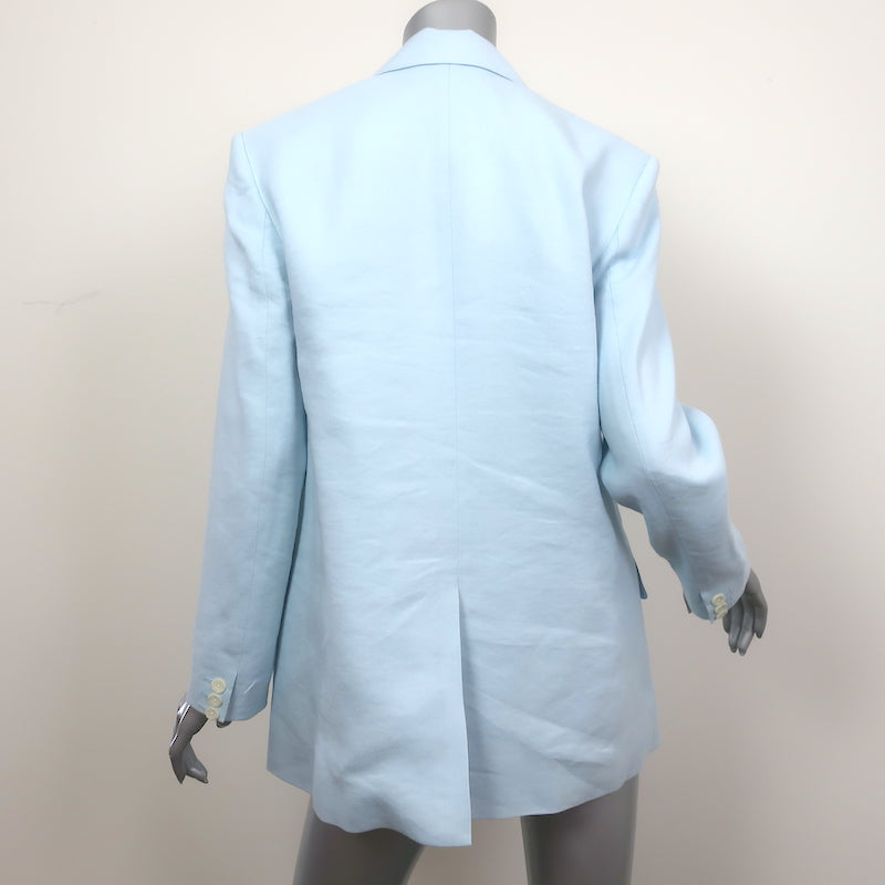 A.L.C. Arden Jacket Baby Blue Stretch Linen Size 6 One