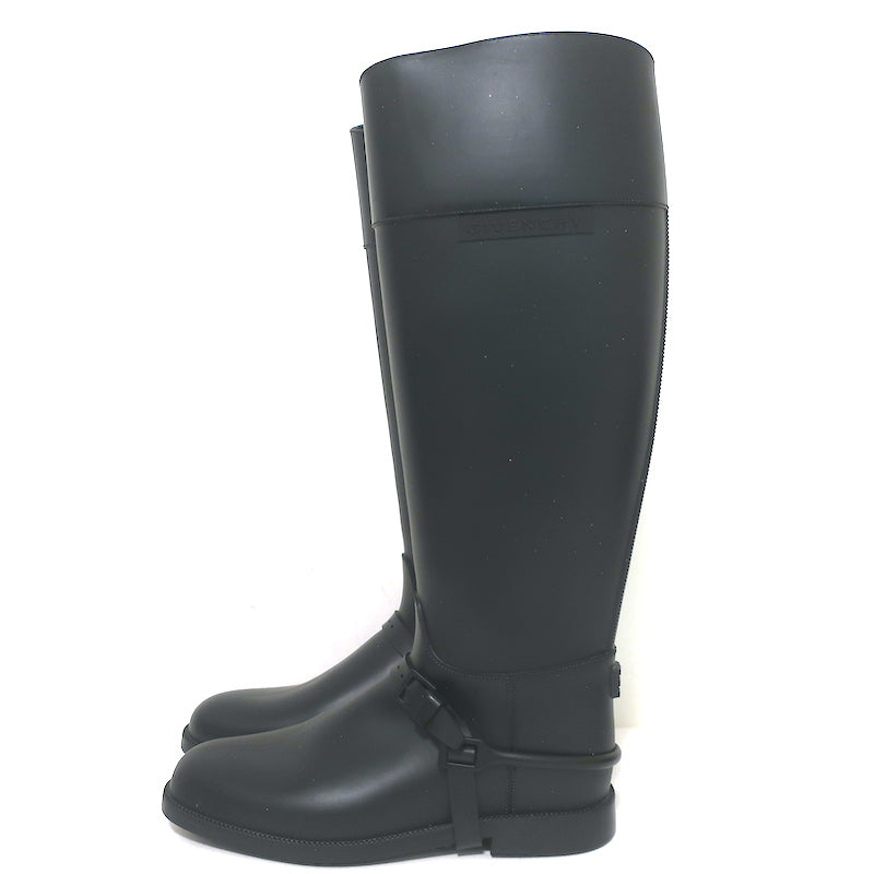 激安の Givenchy Rain High Knee 38 Size Black Boots Riding Rubber 靴