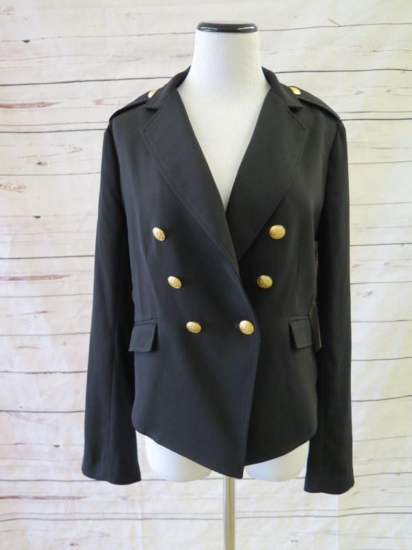 military blazer black