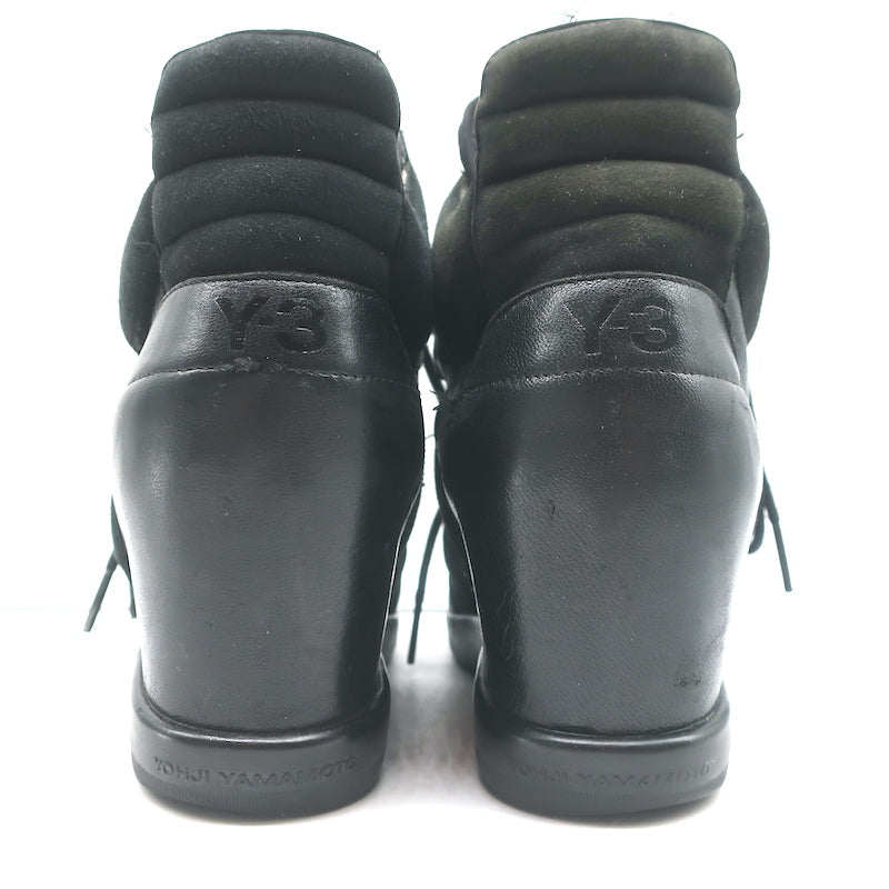 【お試し価格！】 Top High Adidas x Yamamoto Yohji Y-3 Wedge Black Sneakers 椅子
