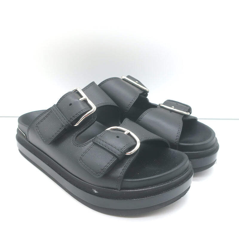 Alexander McQueen black sandals Alexander McQueen buckle-strap Sandals | Black | FARFETCH main image 4