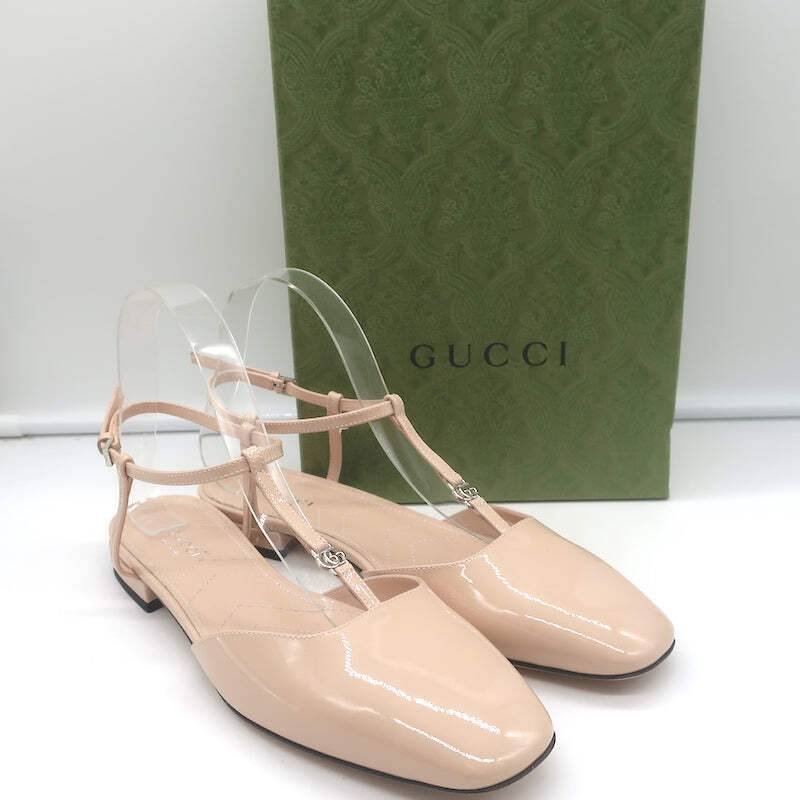 サンダル・ミュール GUCCI Woman Ballet flats Beige 814321FAD6C 9745 Women's Gucci Horsebit ballet flat in beige and dark brown
