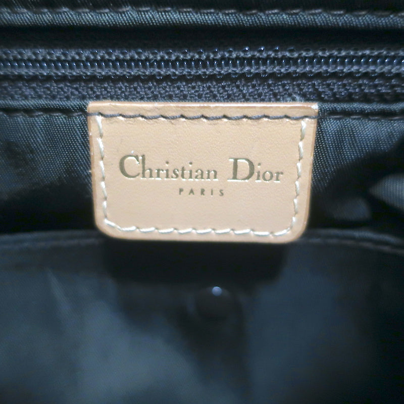 Christian Dior Double Saddle Bowler Bag Brown Diorissimo Canvas
