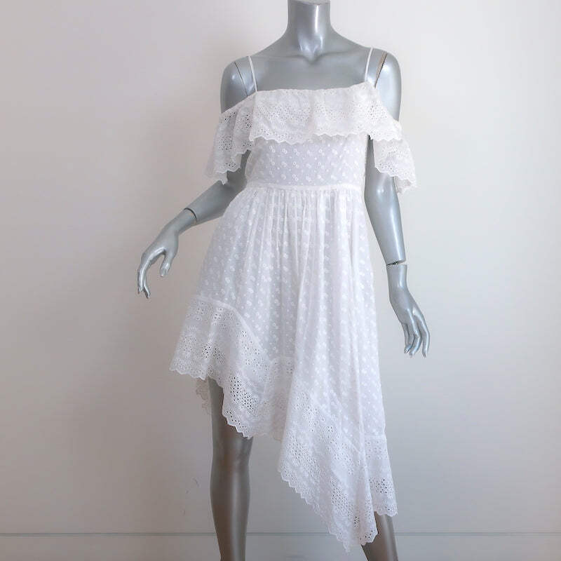 ワンピース Isabel Marant Tory Dress Isabel Marant Etoile Timoria Asymmetric Dress White Broderie