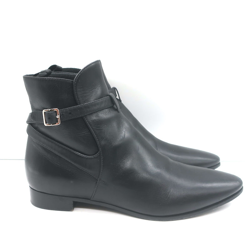Prada Jodhpur Ankle Boots Black Leather Size 37 | eBay