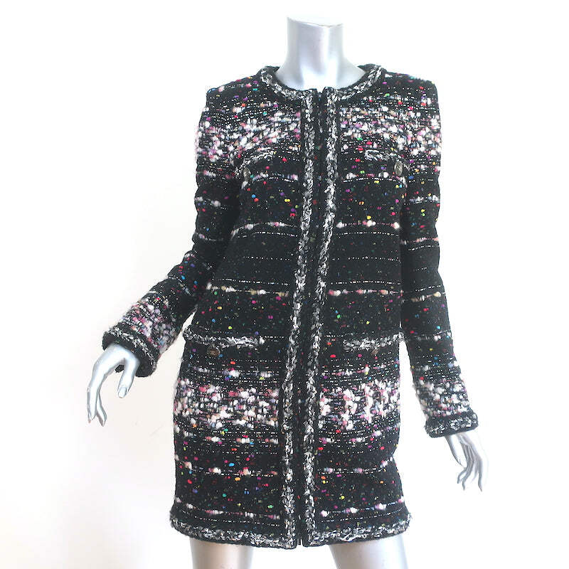 Chanel 2014 Supermarket Metallic Tweed Jacket Black/Multi Wool