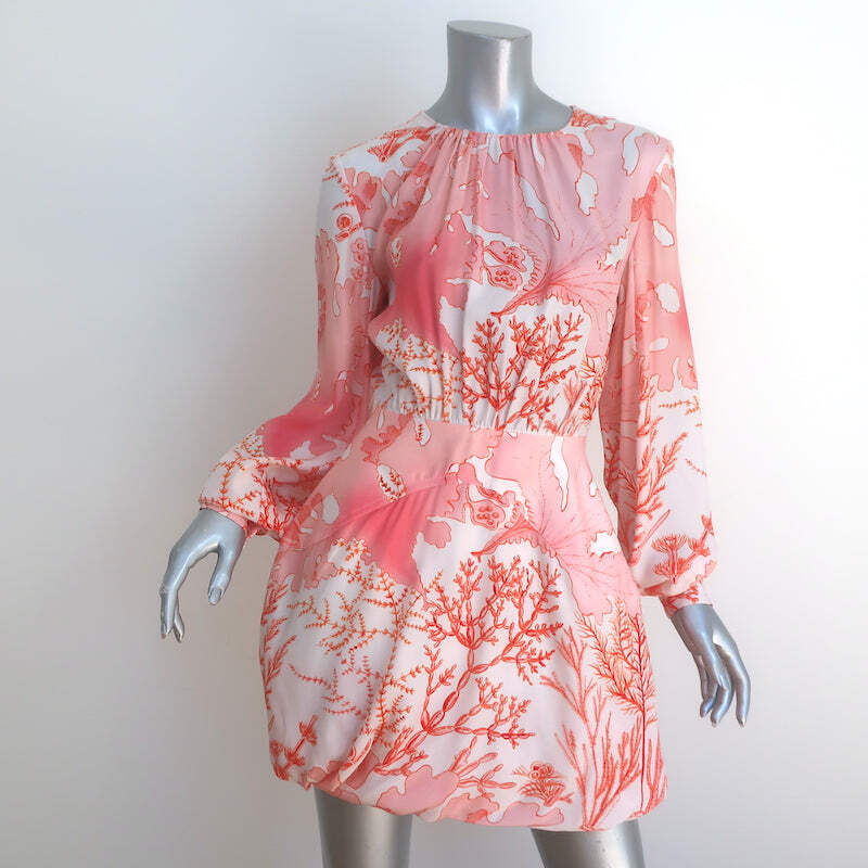 Stella McCartney Coral Print Long Sleeve Mini Dress Pink Size 36 | eBay Stella McCartney Coral Print Long Sleeve Mini Dress Pink Size 36 | eBay