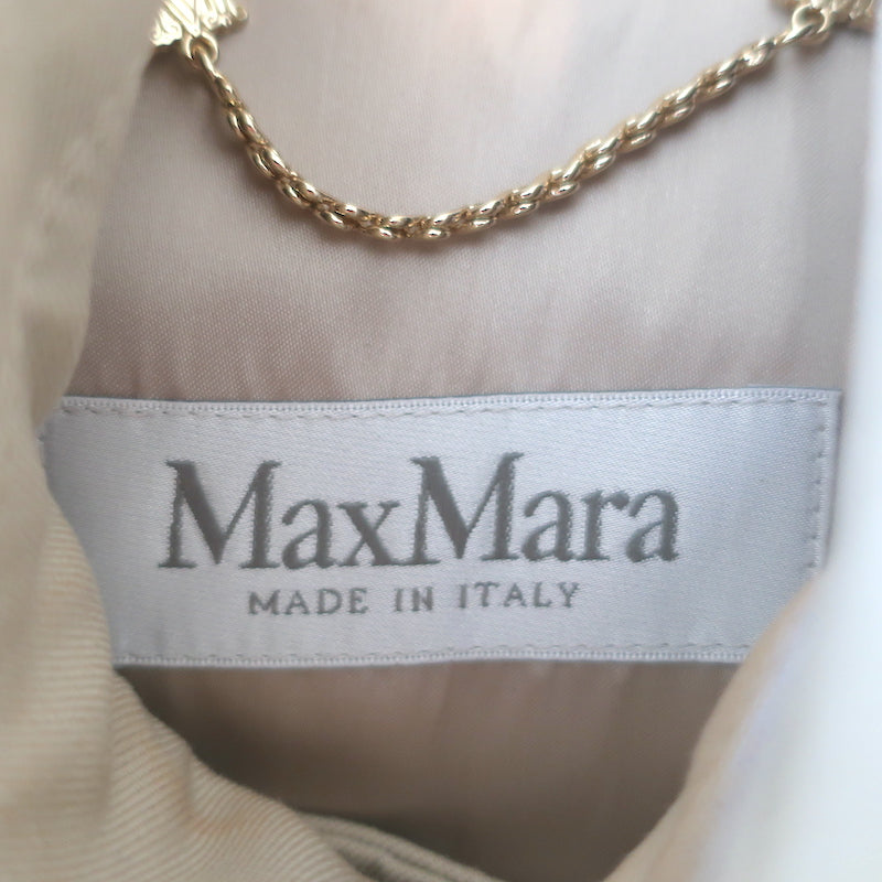 Max Mara Pernice Trench Coat Cape Beige Cotton One Size | eBay