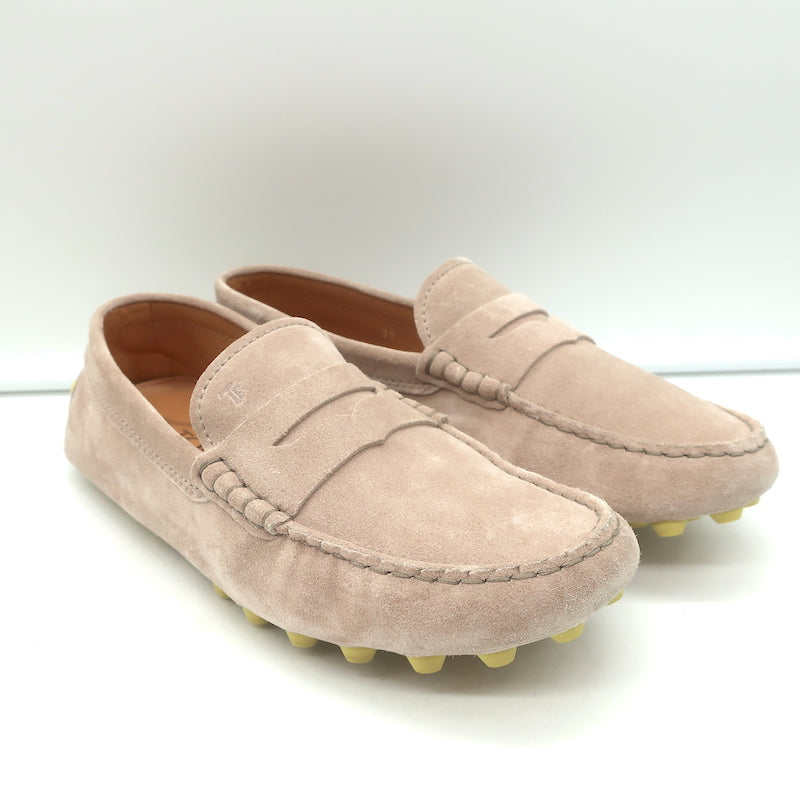 ローファー・オックスフォード TODS BEIGE SUEDE BUBBLE LOAFERS Men's Loafers in Leather and Suede
