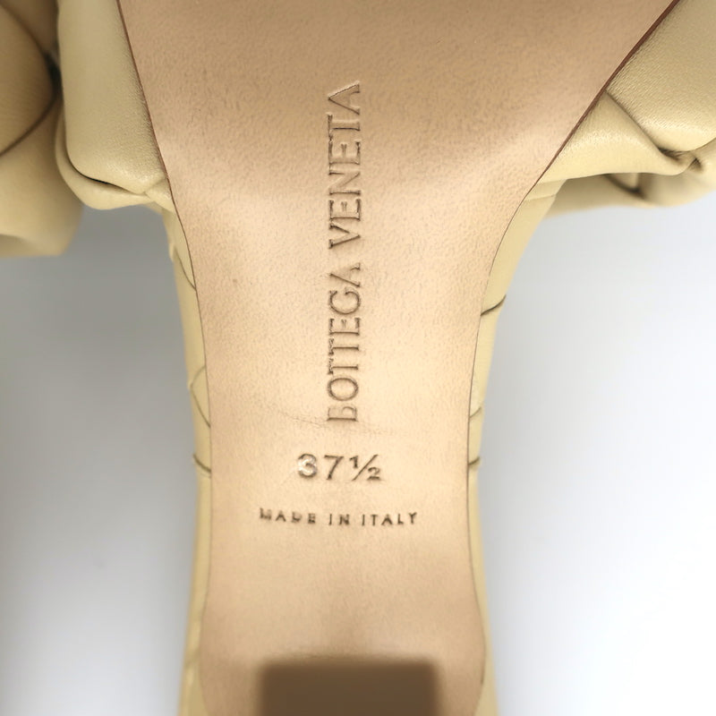IT39.5★SALE★BOTTEGA VENETA★パデッドミュールLIDOベージュ Bottega Veneta Lido Mule Sandals Beige Intrecciato Leather