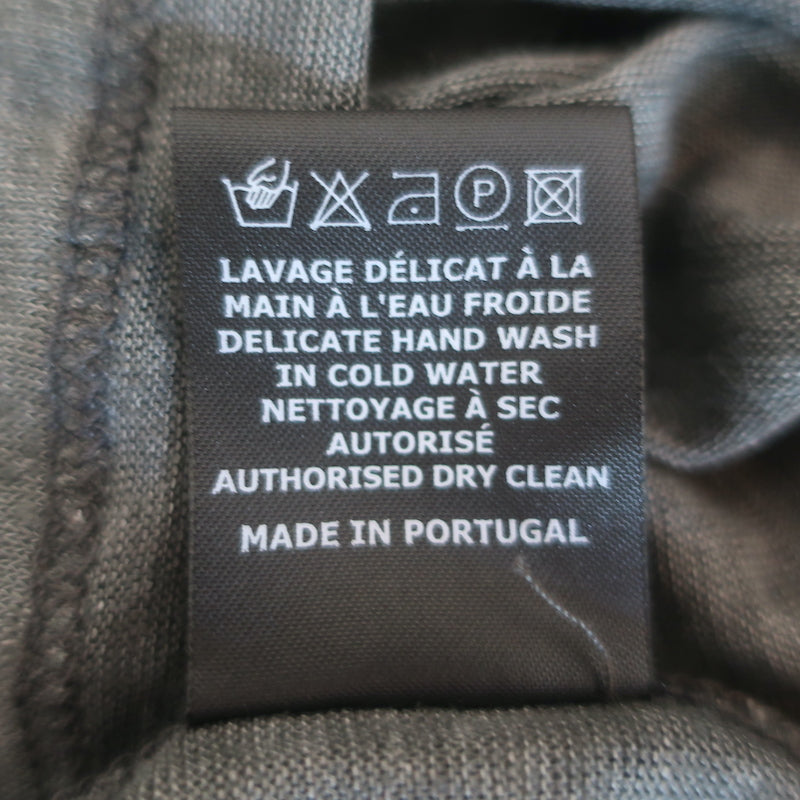 Isabel Marant Mamet Tank Top Dark Gray Linen Jersey Size