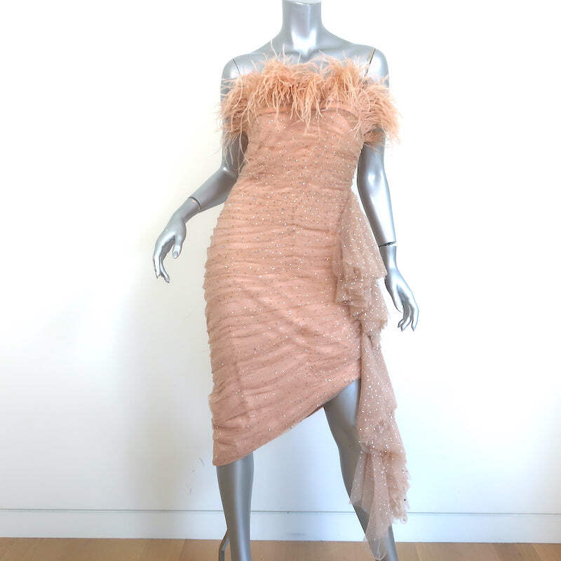 white christmas dresses Boatneck Pebble Gazar A-Line Midi Dress by Badgley Mischka main image 1