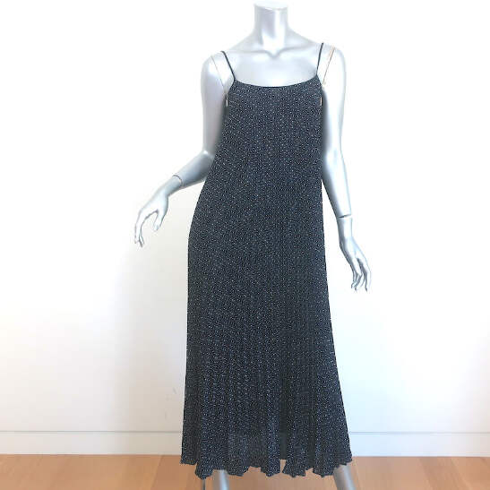 vince polka dot pleated dress Vince Brown Polka Dot Long Sleeve Pleated Midi Dress Large NWT