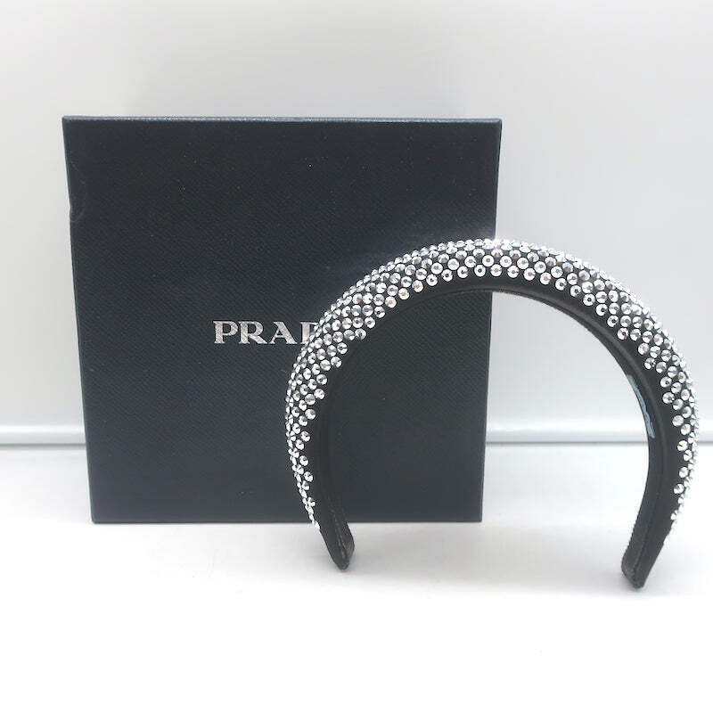 Prada beaded bridal headband brand new GOLD CRYSTALS PRADA HEADBAND - Shapoh main image 3