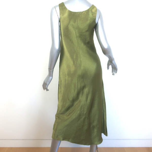 vince crinkled satin midi dress VINCE. Crinkled-satin midi slip dress