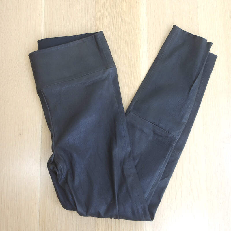 SPRWMN High Waist Leather Ankle Leggings Black Size Small | eBay