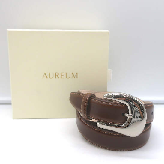 EUC Aureum Collective No 3 Belt in Champagne Gold Mousse Leather size M/L AUREUM | Accessories | Aureum Collective No 3 Belt In  main image 2