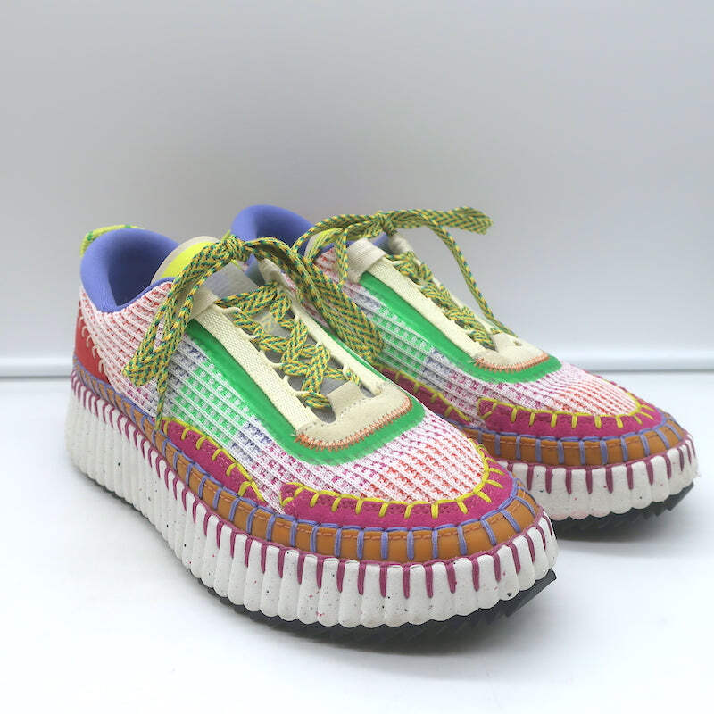 シューズ・サンダルその他 Chloe Natural Nama trainer in recycled nylon Chloé NAMA SNEAKER | REVERSIBLE