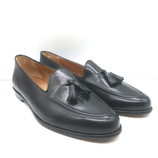 Paul Stuart Tassel Loafers Black Leather Size 11.5 | eBay display picture 1