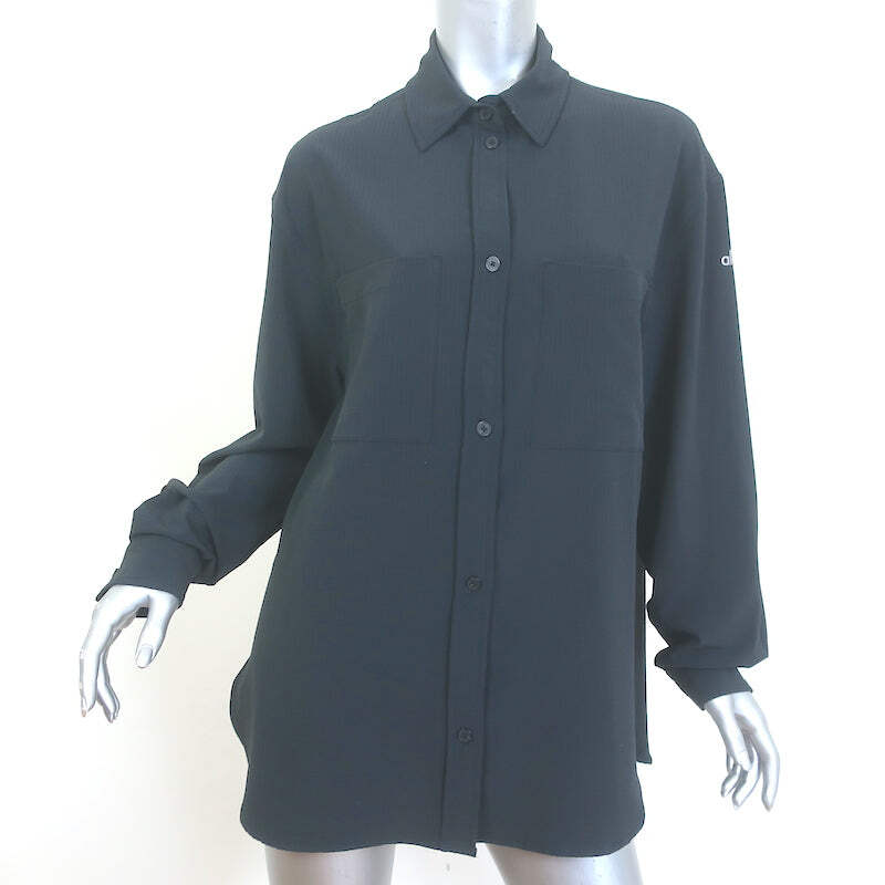 新品未使用alo yogaDreamscape Button Down Long Dreamscape Button Down Long Sleeve - Black | Alo Yoga