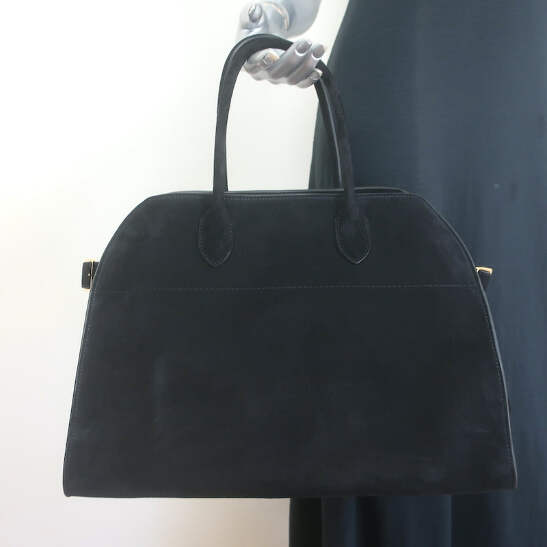 The Row Soft Margaux 15 Large Top-Handle Bag Black Suede NEW | eBay The Row Soft Margaux 15 Large Top-Handle Bag Black Suede NEW | eBay