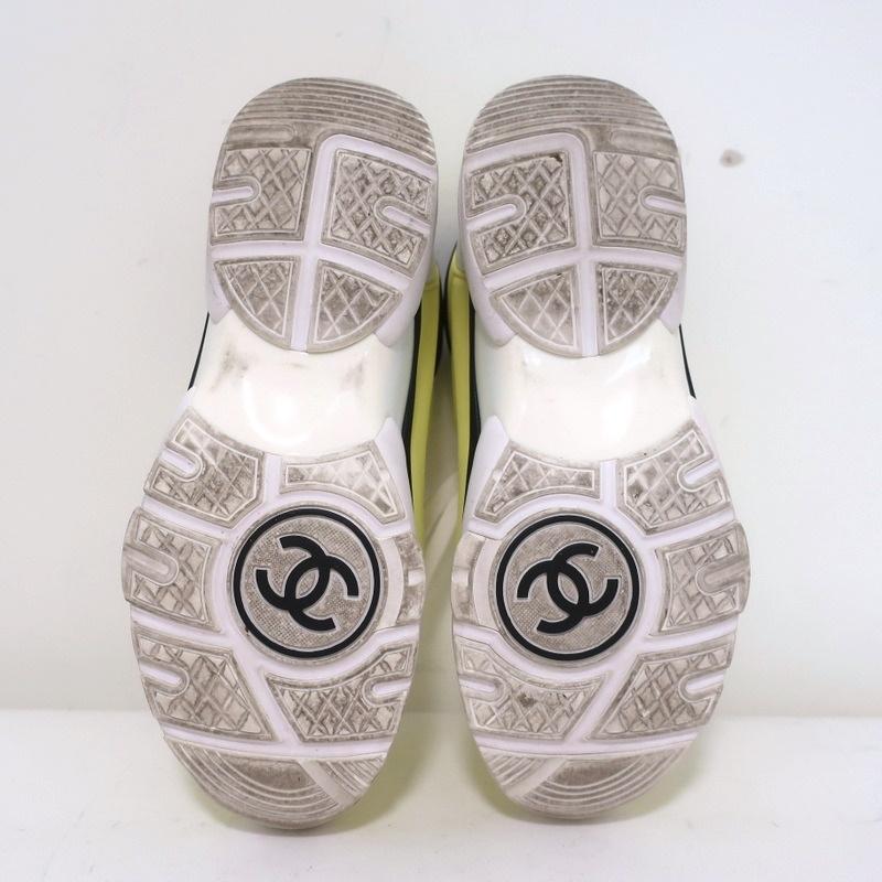 【CHANEL未使用】サイズ37c size 37EU NIB CHANEL Black Rubber Rain Boots White CC Logo