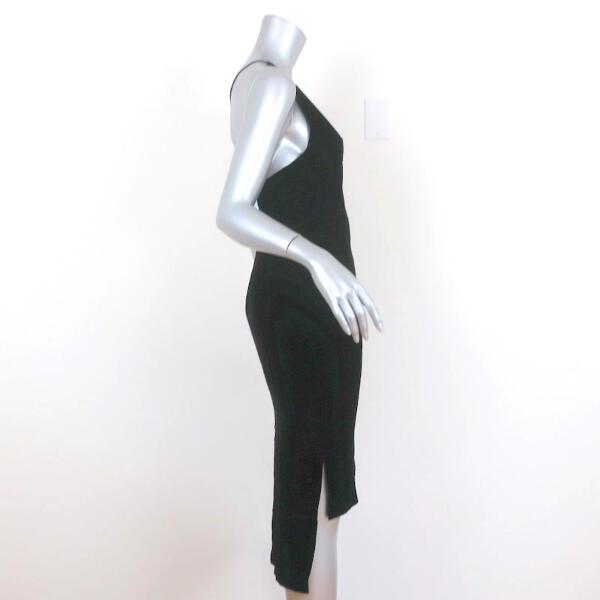 Dion Lee Fine Line Asymmetric Midi Dress Black Velvet Size US 2 | eBay Dion Lee Fine Line Asymmetric Midi Dress Black Velvet Size US 2 | eBay