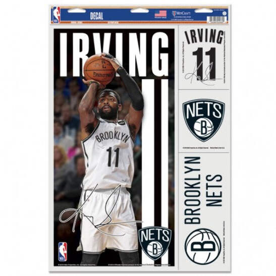 kyrie irving brooklyn nets decal 11 x 17 stickers ebay ebay