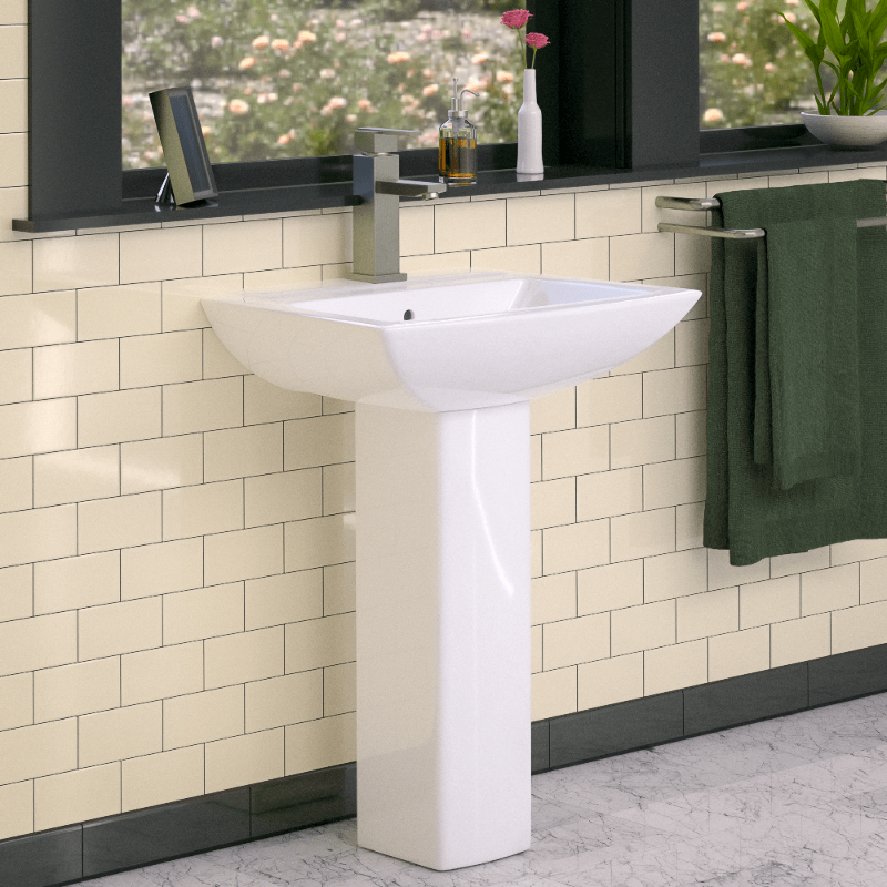 Details About Mauston Vitreous China Pedestal Sink