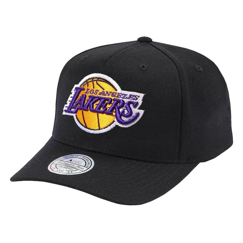 Los Angeles Lakers Mitchell Ness Nba 110 Team Logo Snapback Hat Black Ebay