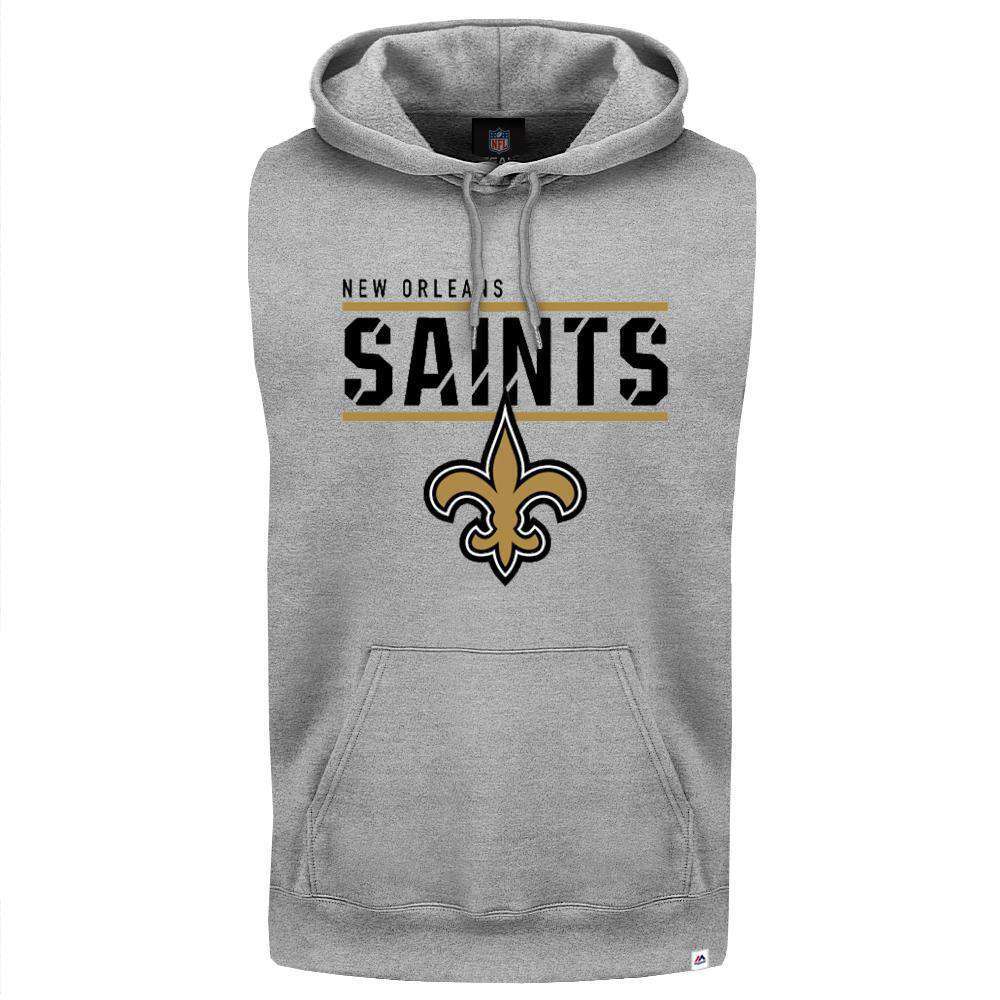 new orleans saints sleeveless hoodie