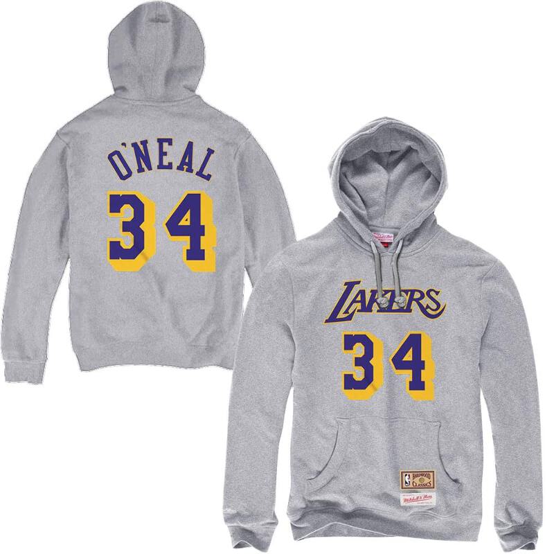 Shaquille O Neal Los Angeles Lakers Mitchell Ness Nba Player Hoodie Jumper G Ebay