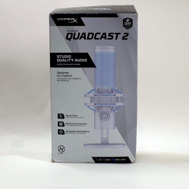 HyperX QuadCast 2 20Hz - 20kHz Microphone QDCO02 Frost White | eBay