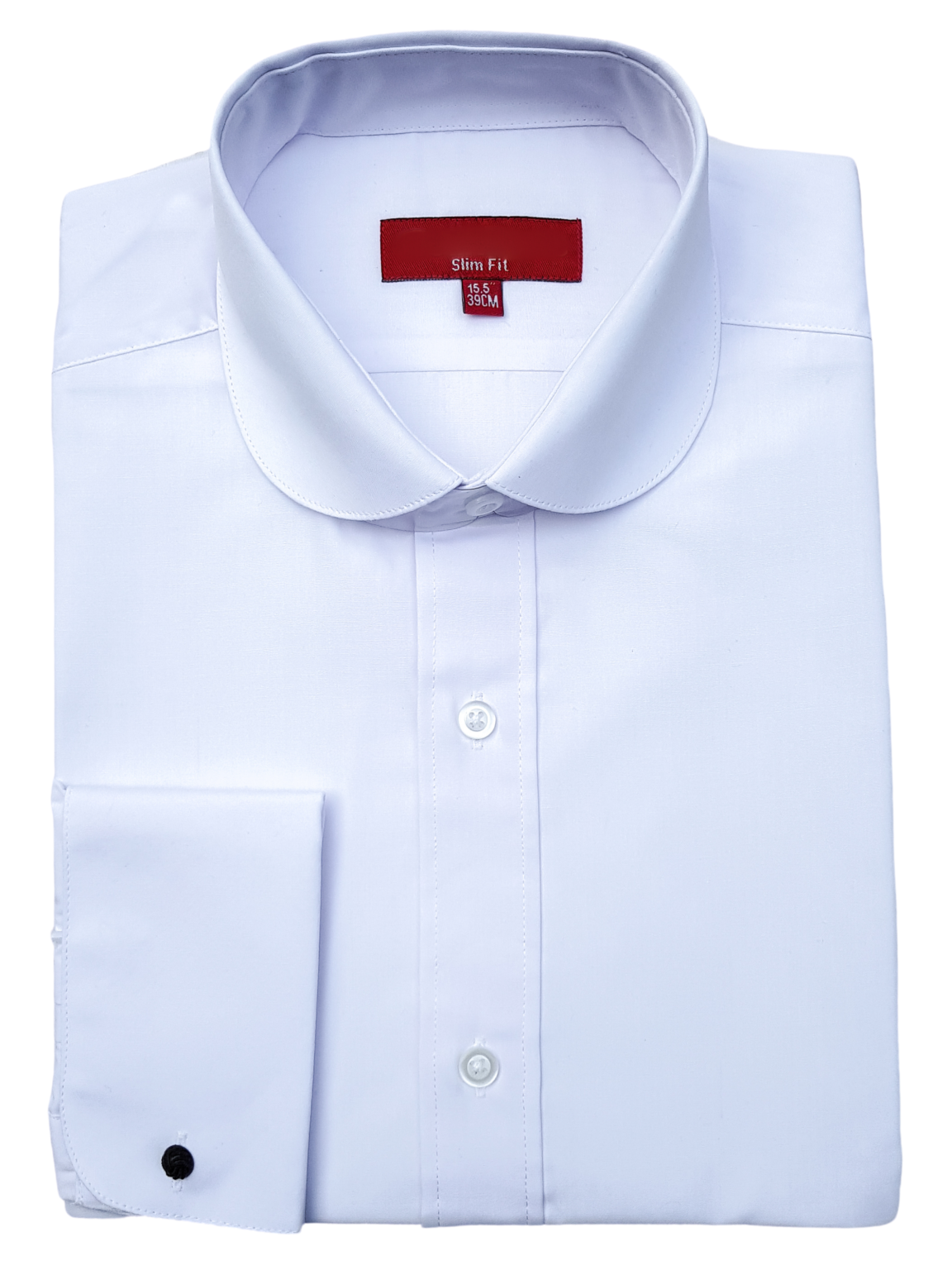 Cavani Men/'s Penny Round Collar White Formal Peaky Blinders Shirt