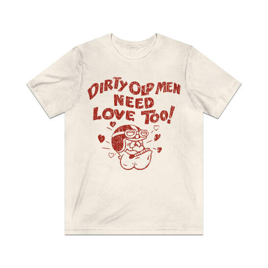 Tシャツ　Dirty old men Dirty Old Men Need Love Too 1970 Vintage Men's T-Shirt | eBay