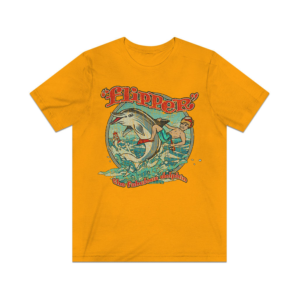 Flipper The Fabulous Dolphin 1964 Vintage Men's T-Shirt | eBay