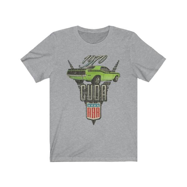 Vintage 1970 Plymouth AAR Cuda Unisex Jersey Short Sleeve Tee