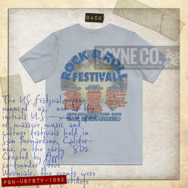 US Festival 1982 F/B Vintage Men's T-Shirt | eBay