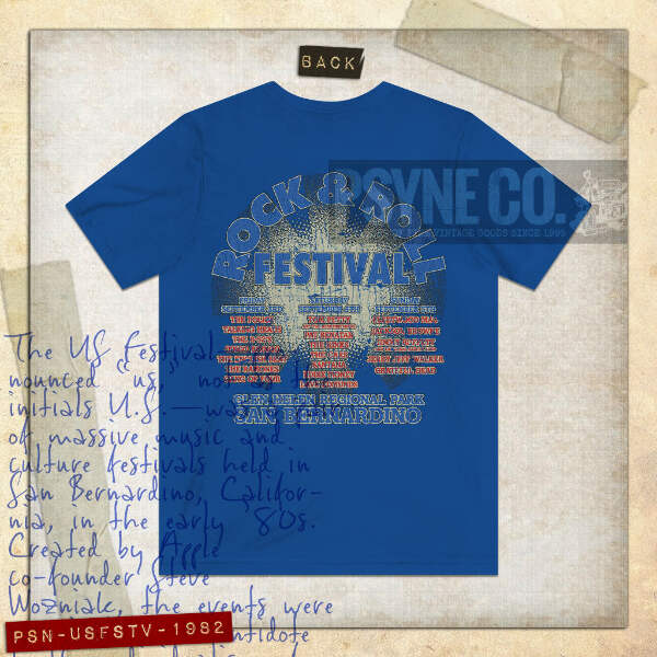 US Festival 1982 F/B Vintage Men's T-Shirt | eBay