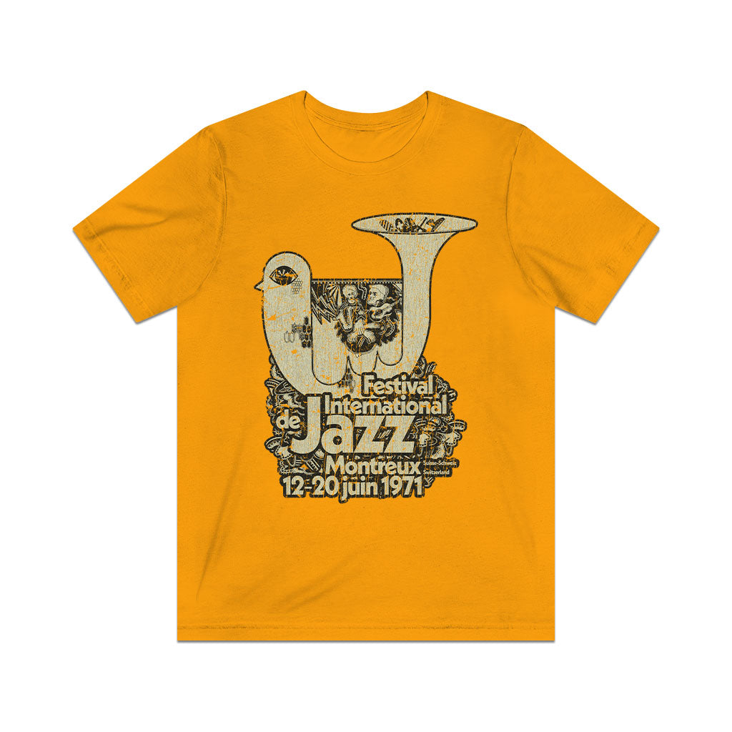 Festival International de Jazz Montreux 1971 Vintage Men's T Festival International de Jazz Montreux 1971 Vintage Men's T
