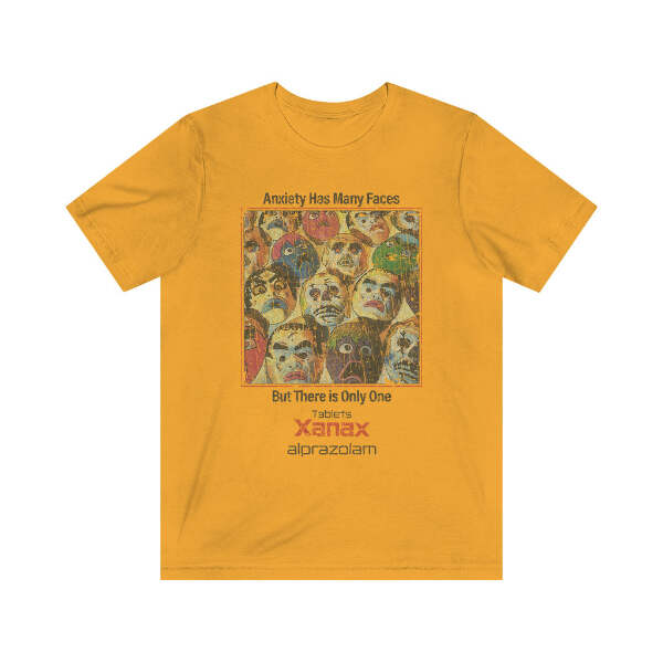 Anxiety Has Many Faces 1981 Vintage Men's T-Shirt | eBay
