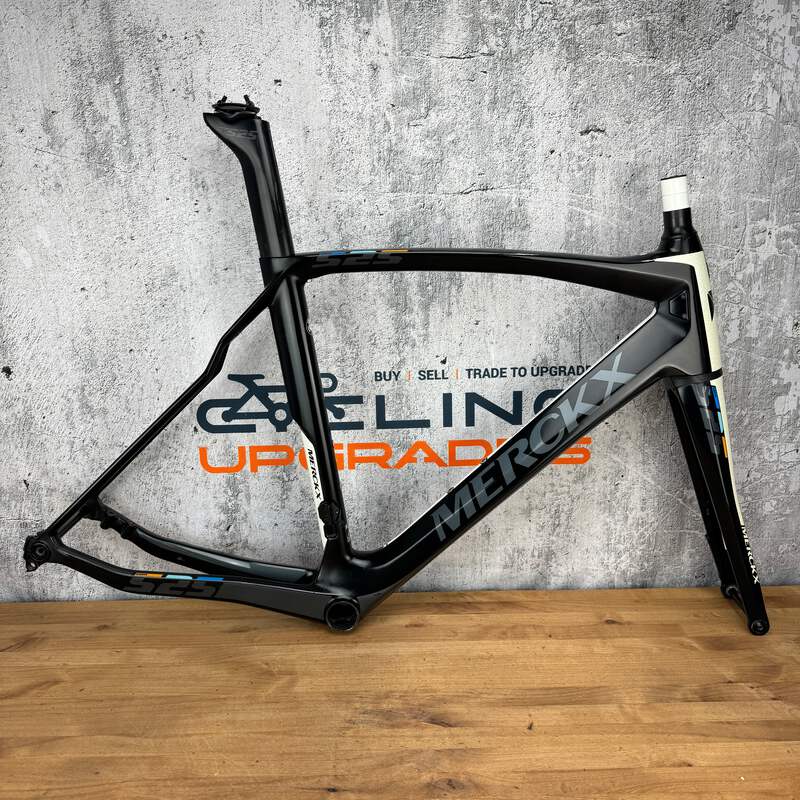 2016 Eddy Merckx EMX-525 FRAMESET : White/Black Carbon