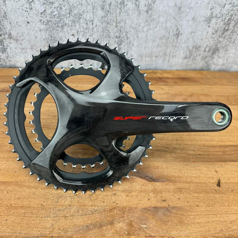 【2025年】高評価レビューアイテム特集 Record Super Campagnolo 12 Stages Carbon 50/34t 172.5mm パーツ