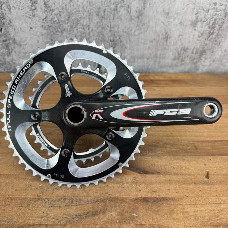 FSA K-Force 172.5mm 50/34 10-Speed 110BCD 24mm Spindle