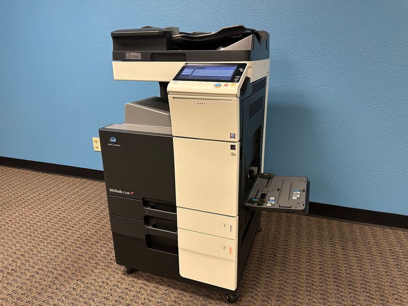 Konica Minolta Bizhub C308 Color Copier Printer Scan Fax